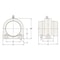 Ami Bearings SINGLE ROW BALL BEARING, 30MM ZINC WIDE SET SCREW BLACK TB PLW BLK OPN/CLS COV UCTBL206MZ2CEB - alternate 2